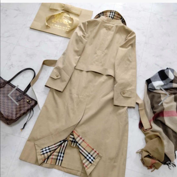 Burberry London trench coat, spring coat with wool lining, Novag, commuter, M,38 - Picture 4 of 6